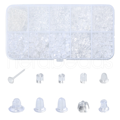 10 Styles Plastic Ear Nuts KY-YW0001-73-1