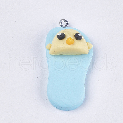 Handmade Polymer Clay Pendants CLAY-S093-04B-1