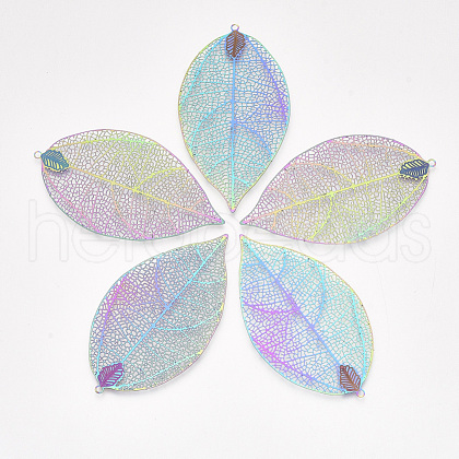 Ion Plating(IP) 304 Stainless Steel Filigree Big Pendants STAS-S108-38-1
