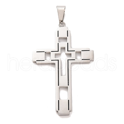 Non-Tarnish 304 Stainless Steel Big Pendants STAS-Z080-04P-1