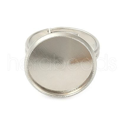Adjustable Brass Ring Components KK-J110-P-NF-1