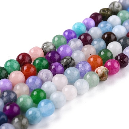Natural White Jade Beads G-G766-A-05-1