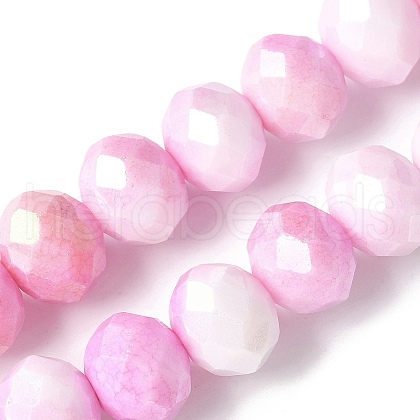 Electroplate Handmade Lampwork Beads Strands LAMP-S068-11J-1