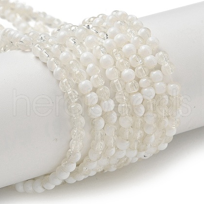 Crackle Glass Beads Strands X1-GLAA-U001-4mm-07-1