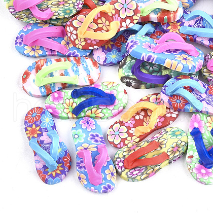 Handmade Polymer Clay Cabochons X-CLAY-S091-12-1