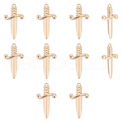 Unicraftale 10Pcs Brass Pendants KK-UN0001-27-1