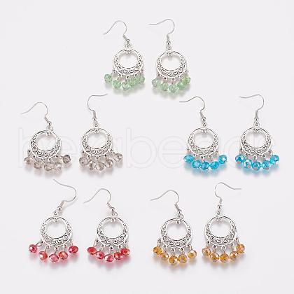 Tibetan Style Chandelier Earrings EJEW-JE00535-1