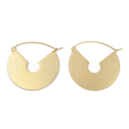304 Stainless Steel Hoop Earrings EJEW-C105-05G-1