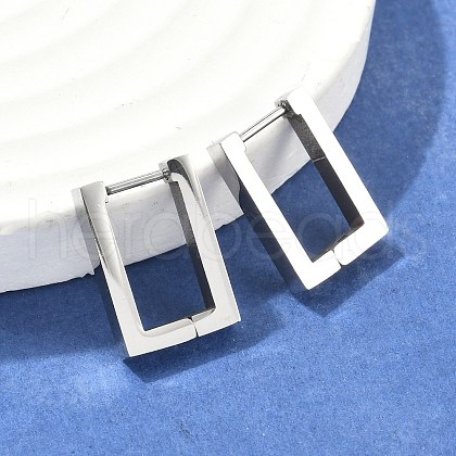 Non-Tarnish 304 Stainless Steel Huggie Hoop Earrings STAS-R115-21P-1