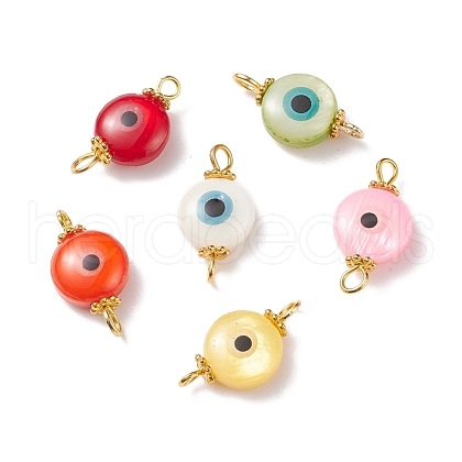Natural Freshwater Shell Connector Charms PALLOY-JF01692-1