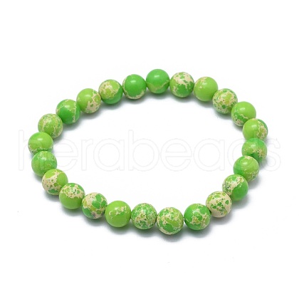 Synthetic Regalite Bead Stretch Bracelets BJEW-K212-B-027-1-1