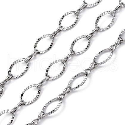 304 Stainless Steel Oval Link Chains CHS-B006-13P-1