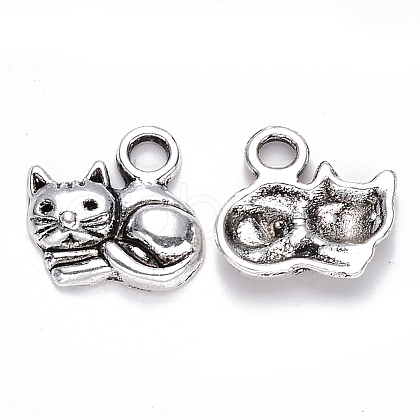 Tibetan Style Alloy Charms X-TIBEP-S319-080AS-RS-1
