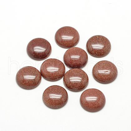 Synthetic Goldstone Cabochons G-R416-12mm-47-1
