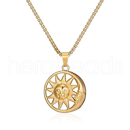 Stainless Steel Pendant Necklaces PW-WG36340-02-1