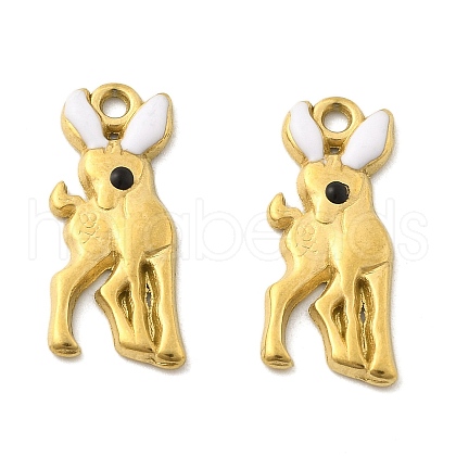 304 Stainless Steel Enamel Charms STAS-D369-15G-1