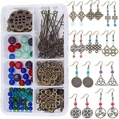 SUNNYCLUE DIY Dangle Earring Making Kits DIY-SC0014-04AS-1