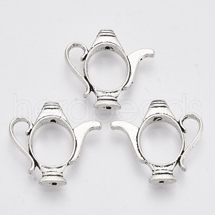 Tibetan Style Alloy Bead Frame TIBEB-N005-02AS-RS-1