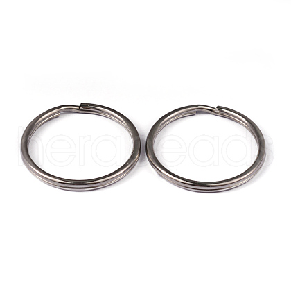 Tarnish Resistant 304 Stainless Steel Split Key Rings STAS-L176-24-1