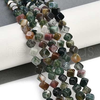 Natural Indian Agate Beads Strands G-A257-A12-01-1