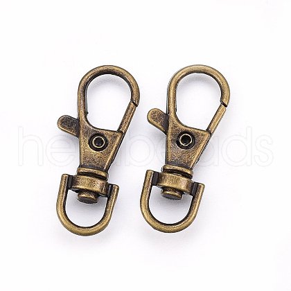 Tibetan Style Alloy Swivel Clasps X-PALLOY-F210-02AB-1