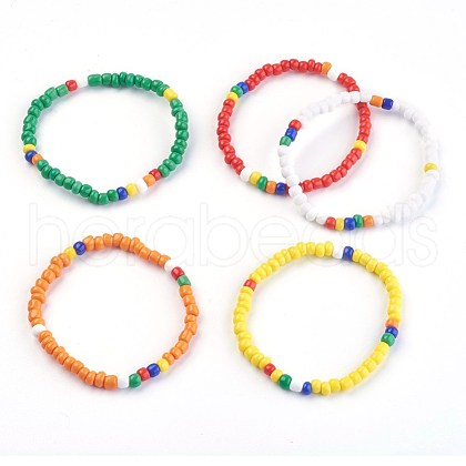 Kids Stretch Bracelets BJEW-JB03938-1