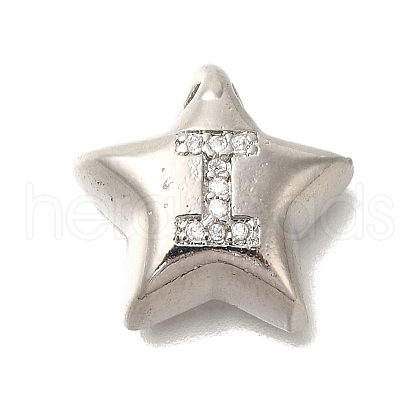 Rack Plating Brass Micro Pave Cubic Zirconia Pendants KK-I722-05P-I-1