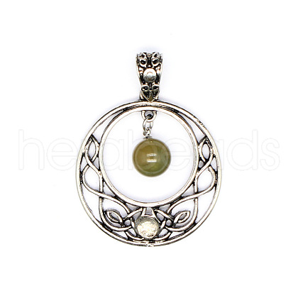 Natural Indian Agate Pendants PW-WG86A18-10-1