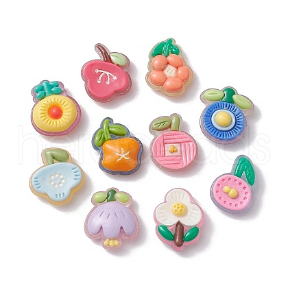 Translucent Resin Decoden Cabochons RESI-K034-02-1