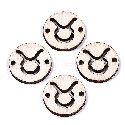 Unfinished Natural Poplar Wood Links Connectors WOOD-S045-139A-01-1