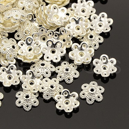 Tibetan Style Alloy Bead Caps K08YE021-1