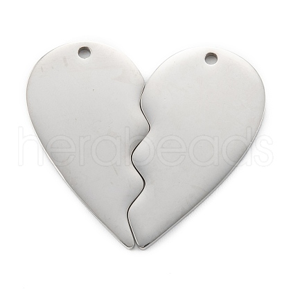 Non-Tarnish 304 Stainless Steel Split Pendants STAS-G251-07C-P-1