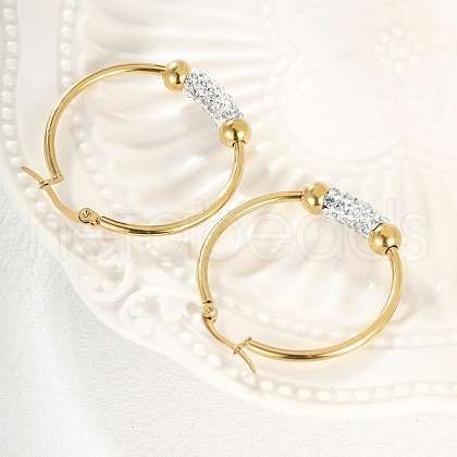 Fashionable and Elegant Stainless Steel Hoop Earrings WO5064-1