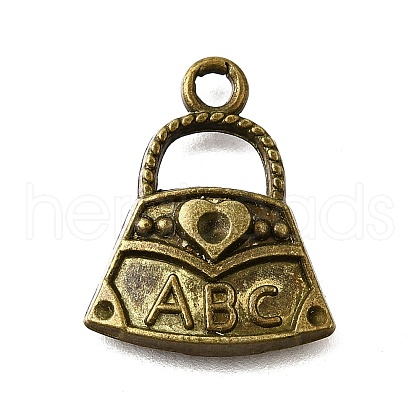 Tibetan Style Alloy Pendant Rhinestone Settings TIBE-L008-02AB-1