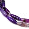 Natural Striped Agate/Banded Agate Beads Strands G-S280-10B-4