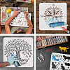 PET Hollow Out Drawing Painting Stencils DIY-WH0391-0411-4