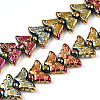 Electroplate Glass Beads Strands EGLA-N012-04K-1