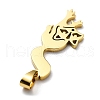 304 Stainless Steel Pendants STAS-D036-12G-2