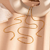 Stainless Steel Box Chain Necklaces & Bracelets & Anklets Sets for Unisex SO5210-1-1