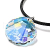 Waxed Cord Necklaces NJEW-P310-01P-2