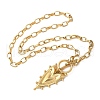 304 Stainless Steel Heart Pendant Necklaces for Women NJEW-Z063-05G-2