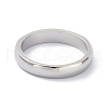 Non-Tarnish 4mm Polished Plain Dome Finger Ring for Girl Women RJEW-C012-06E-P-2