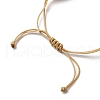 Natural Mixed Cowrie Shell Beads & Synthetical Turquoise Beads Braided Bead Bracelets BJEW-TA00641-5