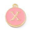 Golden Plated Alloy Enamel Charms X-ENAM-Q437-14X-1