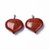 Natural Red Jasper Pendants G-G956-D11-2