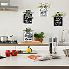 Wooden Pendant Decoration HJEW-WH0074-016-6