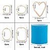 Olycraft Alloy Open Back Bezel Pendants PALLOY-OC0002-81-2