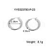 Exaggerated Stainless Steel Hoop Earrings HB2914-5-1