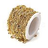 Brass Cubic Zirconia Cable Chains CHC-H112-02G-07-2