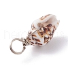 Natural Shell Pendants PALLOY-JF01164-01-4